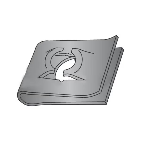 Spring Nut, #10-24, U Shape, Steel, Not Graded, Black Phosphate Finish, Newport Fasteners, Mfr#: 284635